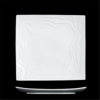 Hotel used wholesale square porcelain dinner plates for restaurant